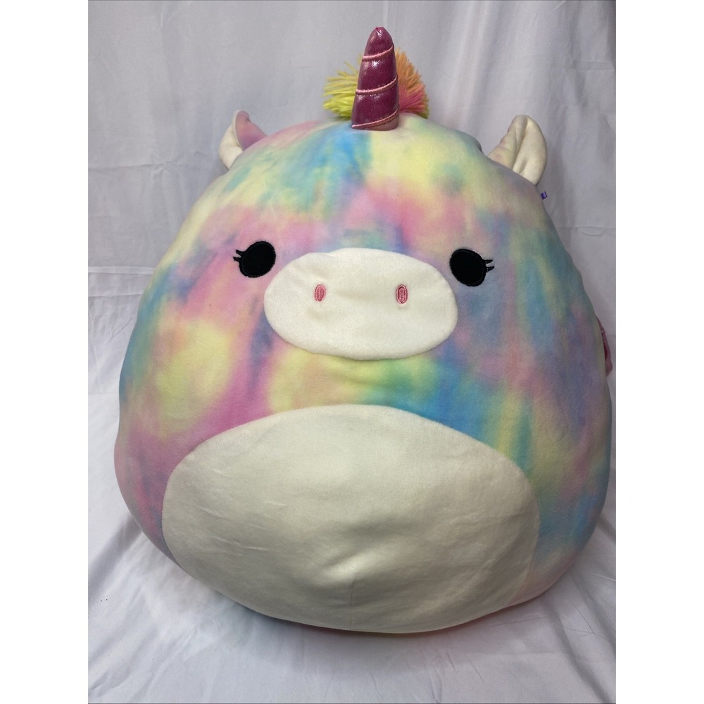 Squishmallows 18" Esmeralda Unicorn With Wings‎ Tie-Dye Kellytoy Plush